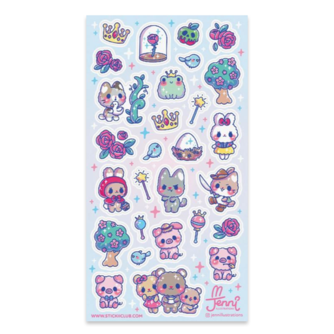 Sticker sheet - Furry Fairy Tales