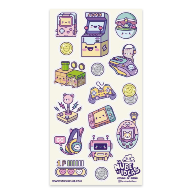 Sticker sheet - Let's Play