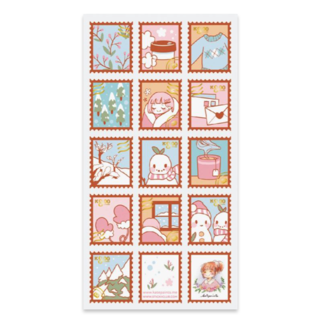 Sticker sheet - Snow Day Stamps