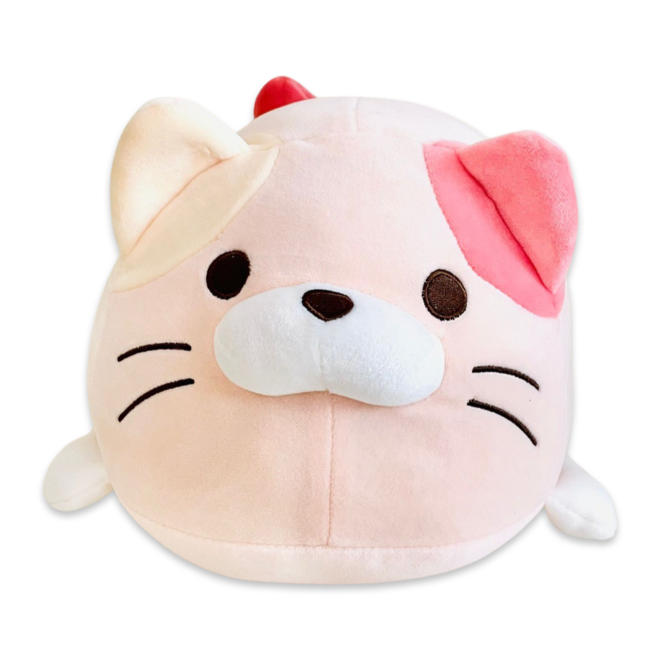 Yabu  knuffel cat duo pink - 30 cm