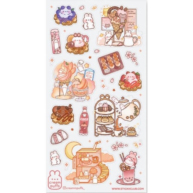Sticker sheet - Cutie Cafe Sweets