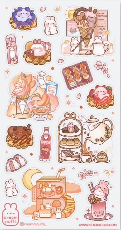 Stickii Stickervel Cutie Cafe Sweets