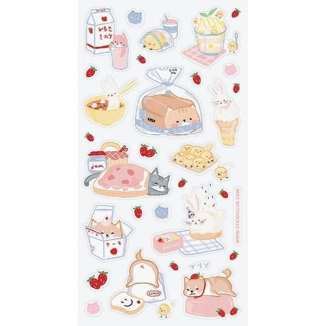 Sticker sheet - Kawaii Pet Picnic