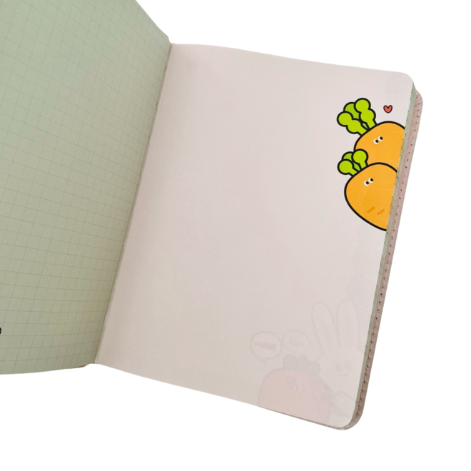 Squishy notebook A5 - Carrot