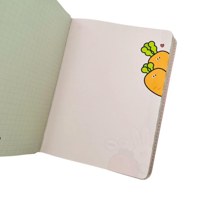 Squishy notebook A5 - Wortel