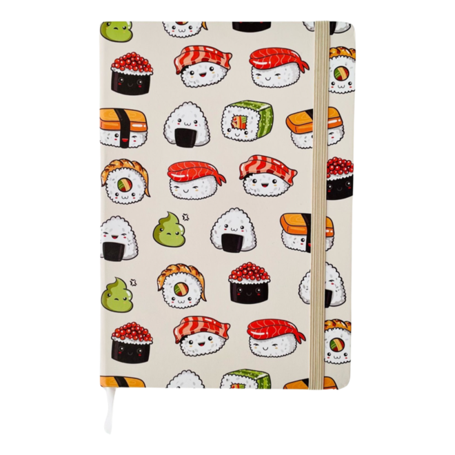 Hardcover notebook A5 - Sushi
