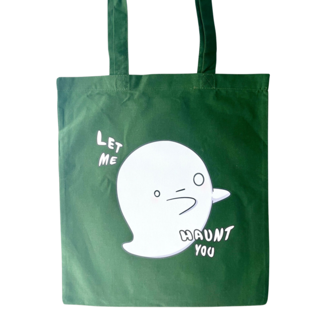 Totebag - Let me haunt you (diverse kleuren)