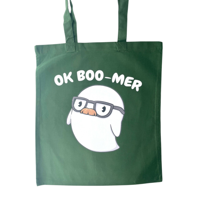 Totebag - Ok Boo-mer (diverse kleuren)