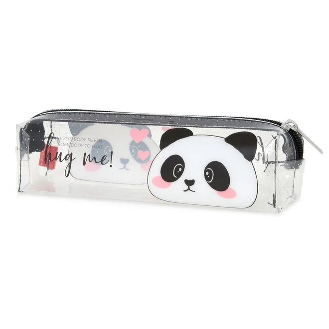 Transparant pencil case - Panda
