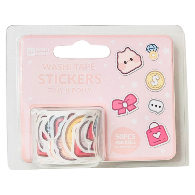 Washi tape stickers - Tiny K Polly