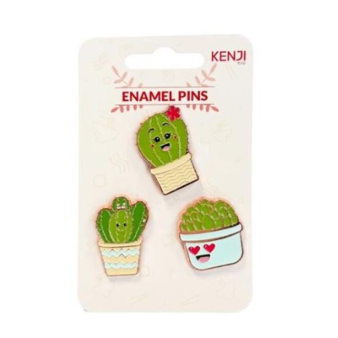 Set pin badges 3 pieces - Cactus