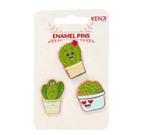 Kenji Driedelige set pins - Cactus