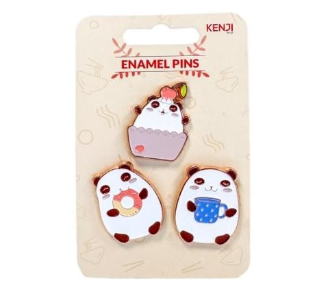 Kenji Driedelige set pins - Party Panda