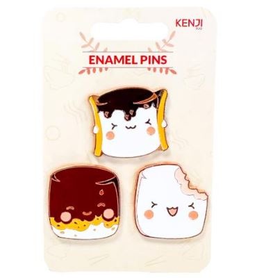 Kenji Driedelige set pins - Marshmellows