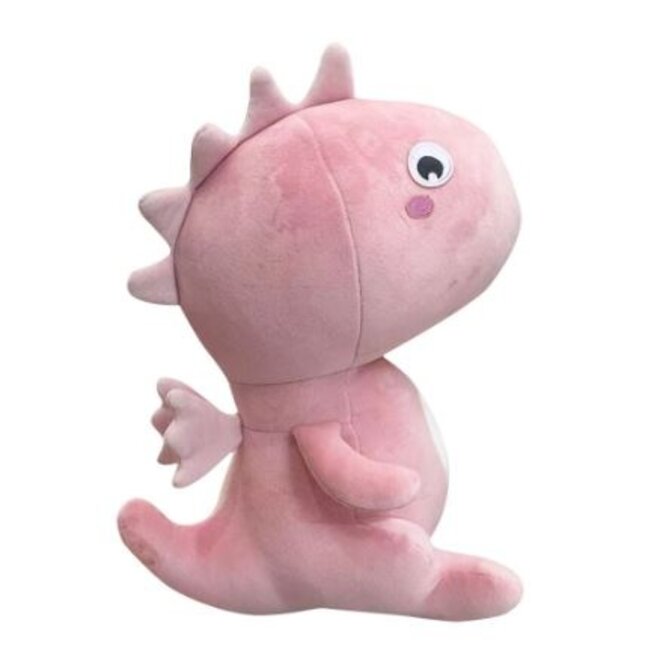 Dragon dino plush - 35 cm - pink