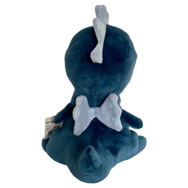 Draak dino knuffel - 35 cm - blauw