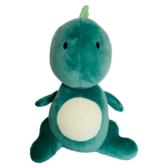 Draak dino knuffel - 35 cm - groen