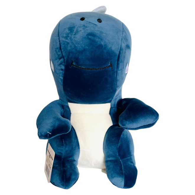Blocky dino knuffel - 35 cm - blauw