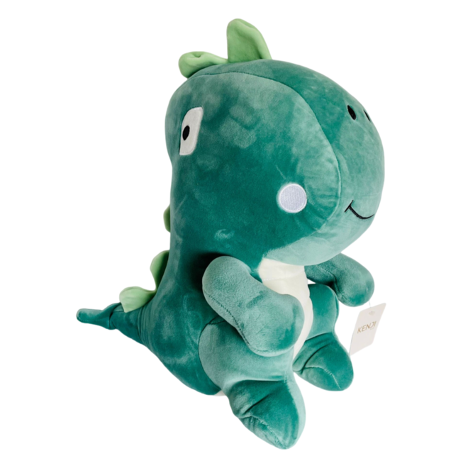 Blocky dino knuffel - 35 cm - groen