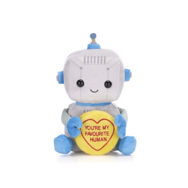 Robot knuffel - You're my favourite human - 18 cm