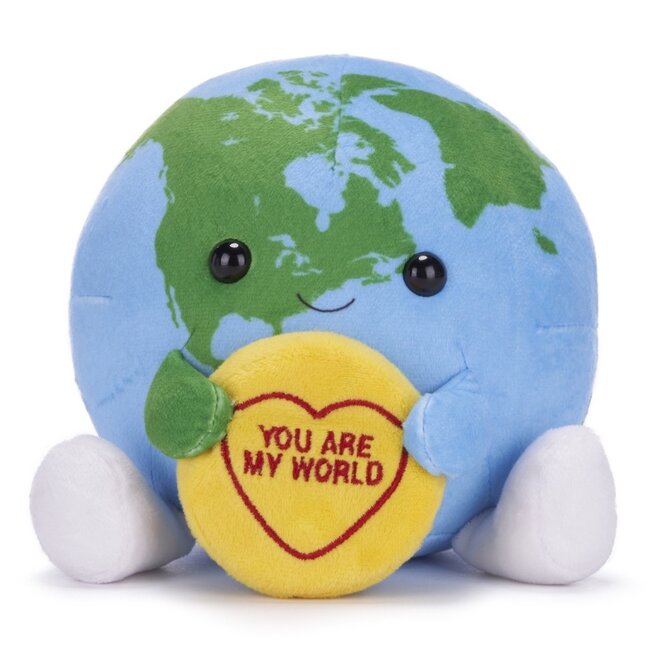 Aarde knuffel - You are my world - 18 cm