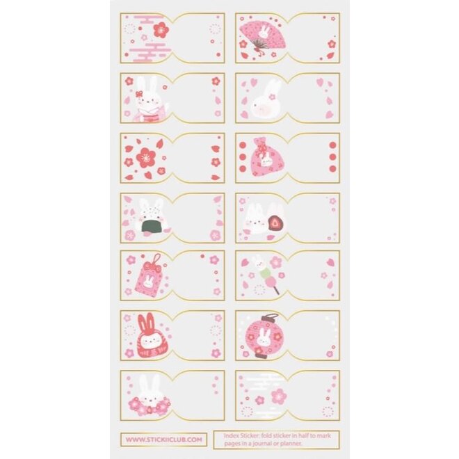 Sticker sheet - Usagi Sakura Tabs