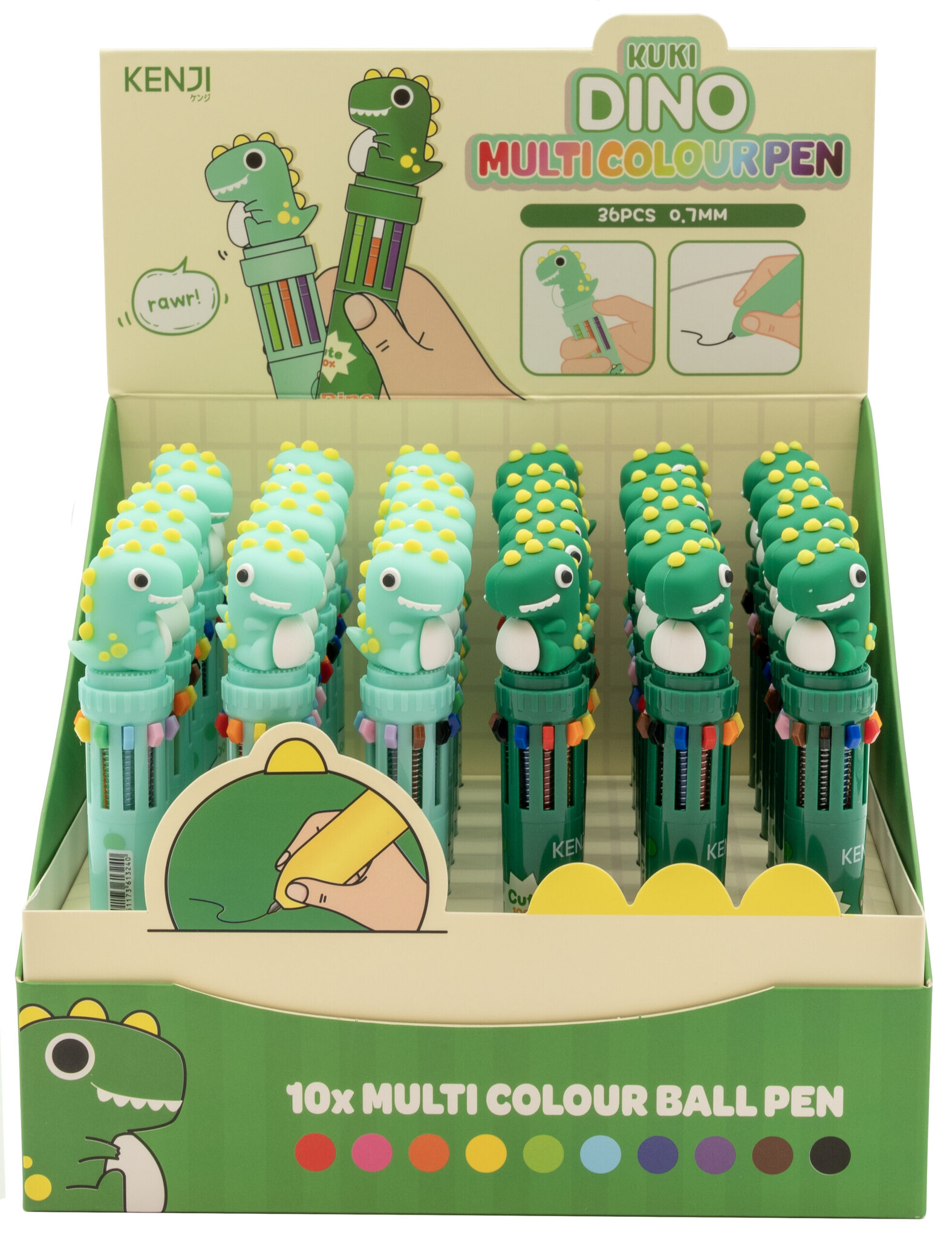 Kenji Meerkleuren pen - Dino