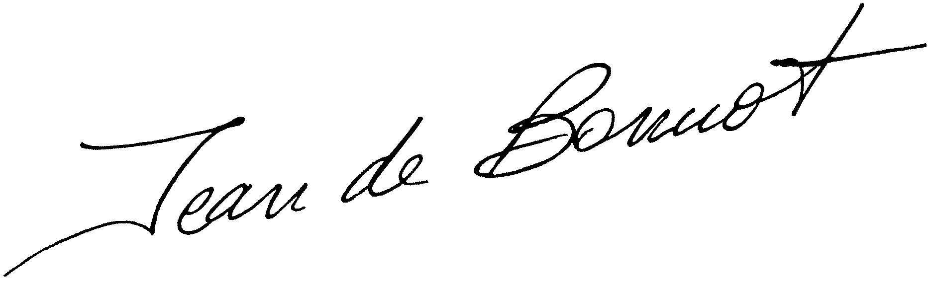 Jean de Bonnot signature