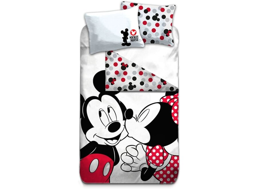 Mickey & Minnie Mouse dekbedovertrek Kiss