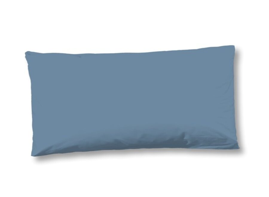Kussenhoesje Katoen-satijn  - Ice Blauw - 1-40x80cm