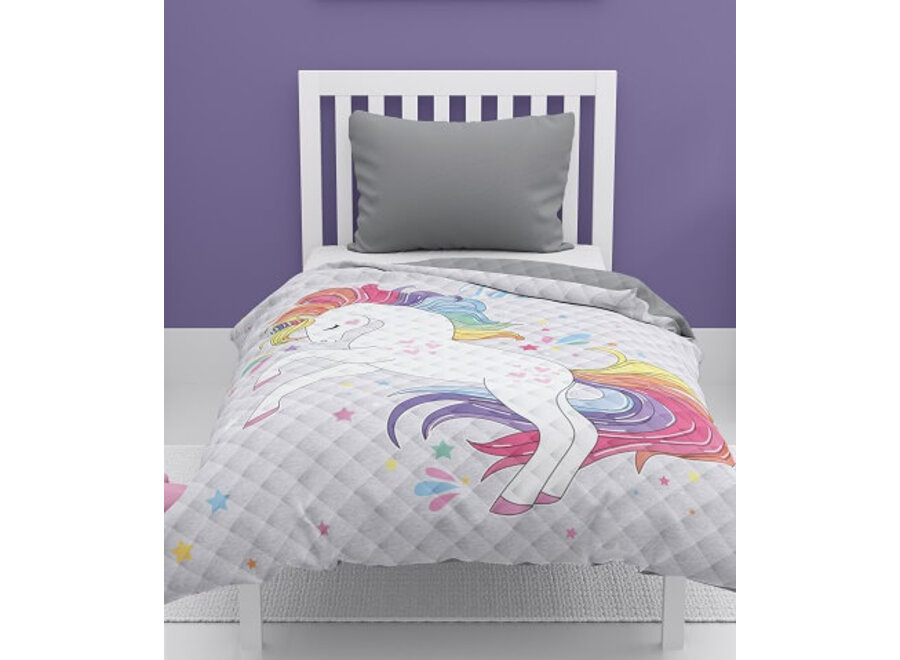 Unicorn bedsprei - 170x210 cm