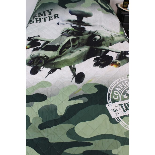 Sprei Army Fighter - 1-persoons (170x210 cm)