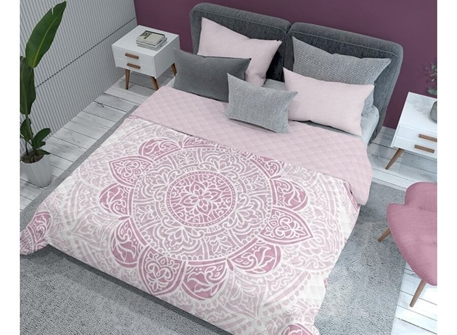 Sprei Mandala roze - 2-persoons (220x240 cm)