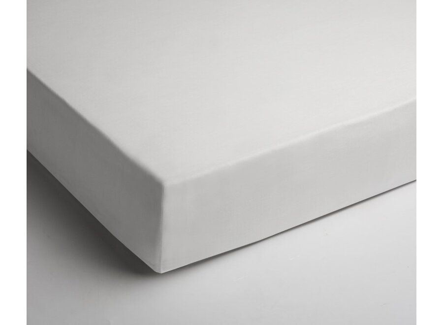 Boxspring hoeslaken - jersey - wit - hoekhoogte 40 cm