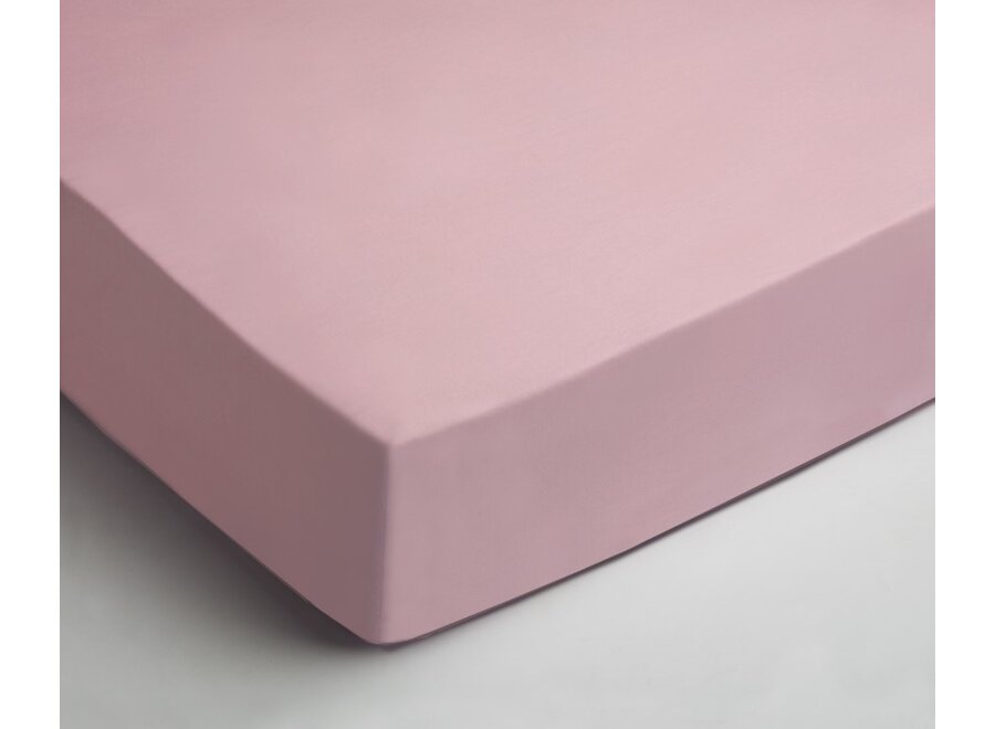 Boxspring hoeslaken - jersey - roze - hoekhoogte 40 cm