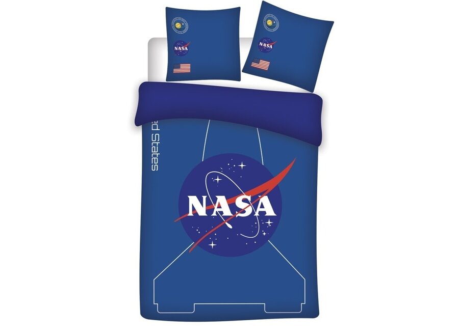 Nasa dekbedovertrek Raket - microvezel - 140x200 + 63x63 cm