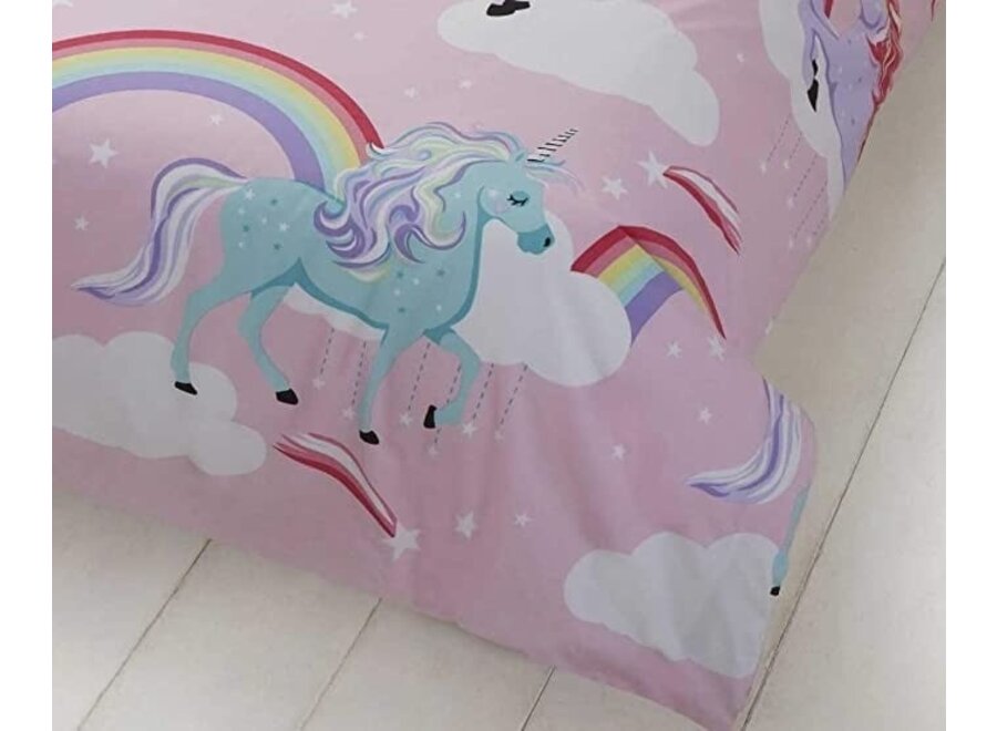 Decoware® My little unicorn kinderdekbedovertrek - katoen - 140x220 + 60x70 cm