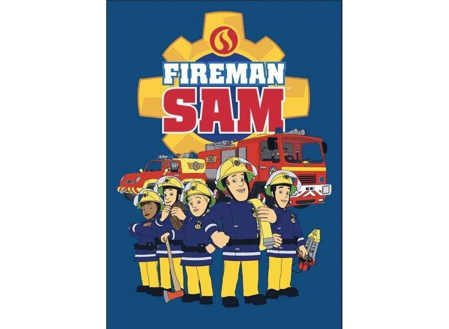 Brandweerman Sam fleece deken - 100x140 cm