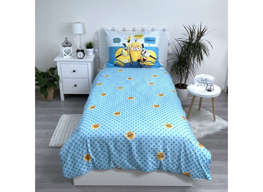 Minions dekbedovertrek More Than A Minion - polyester - 140x200 + 70x90 cm