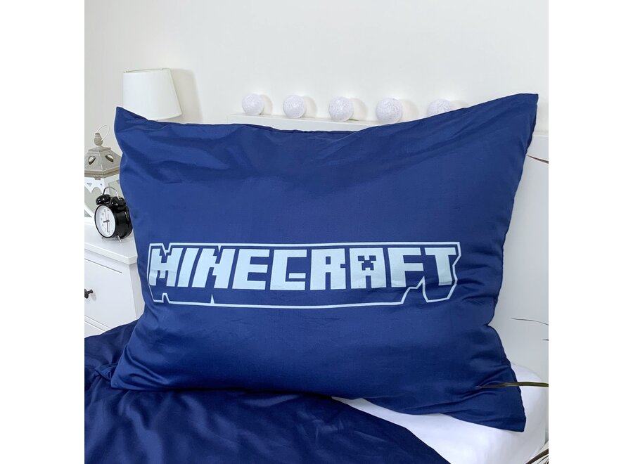 Minecraft dekbedovertrek Emblematic - microvezel - 140x200 + 70x90 cm