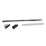 Seat post - steel telescopic (Silver), Snap-fit