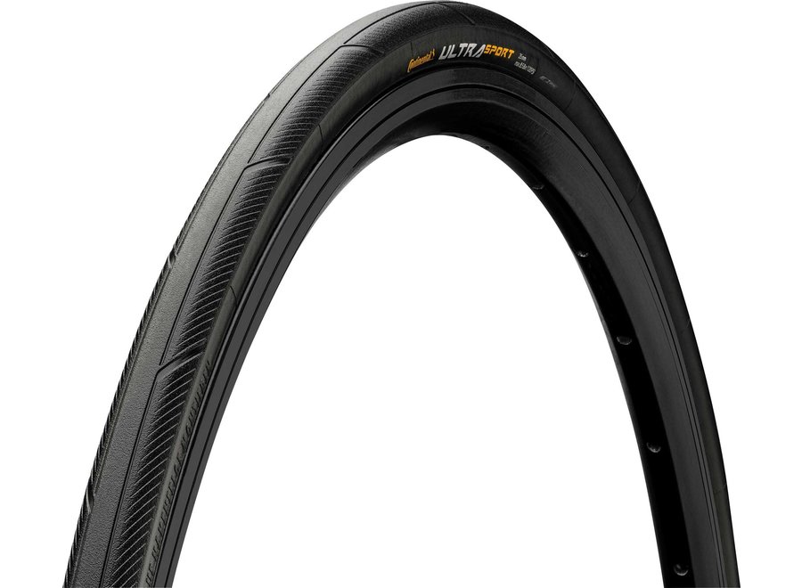 CONTINENTAL ULTRA SPORT III TYRE - WIRE BEAD PUREGRIP COMPOUND: BLACK/BLACK 700 X 25C