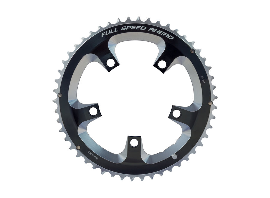 Super Road Chainring (2x11, 110x50T, Black, 5h)