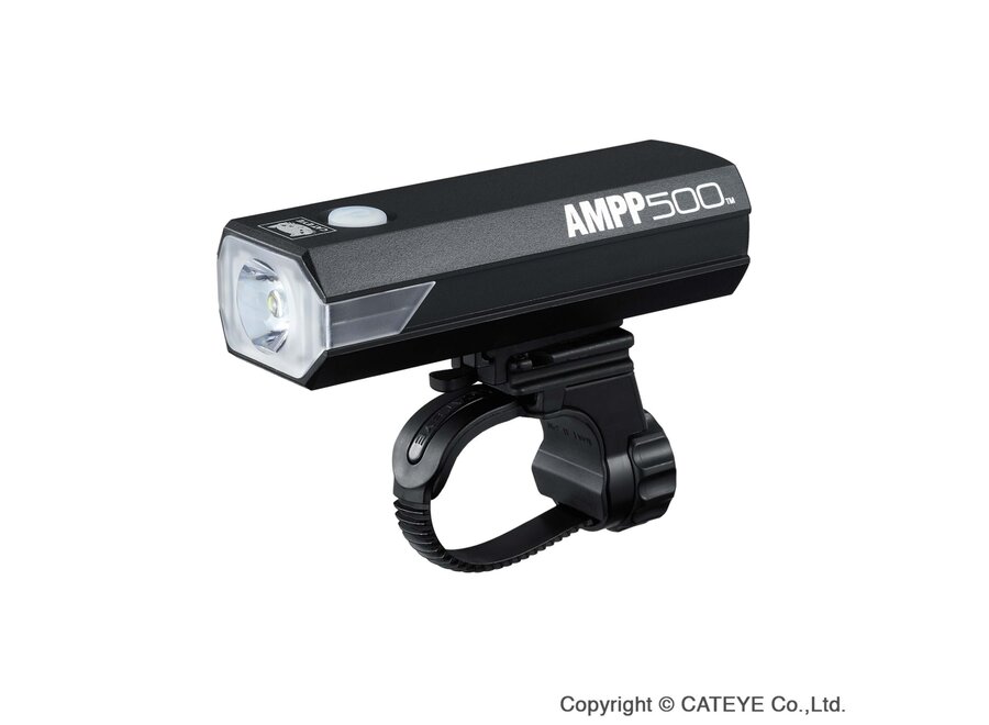 CATEYE AMPP 500 FRONT BIKE LIGHT: BLACK