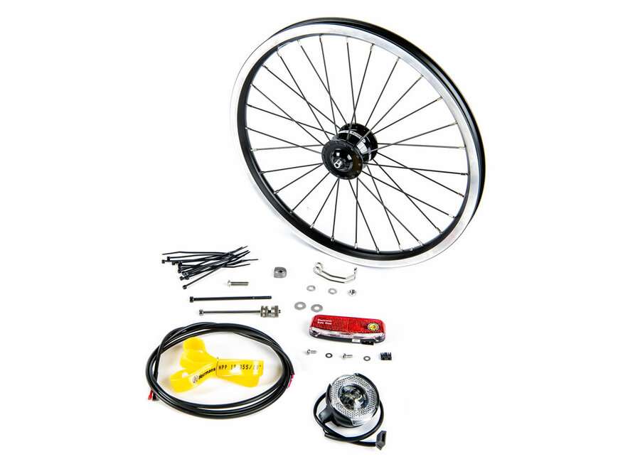 Hub dynamo set - SV8 - Black FREE SHIPPING (inc. lights and fittings)