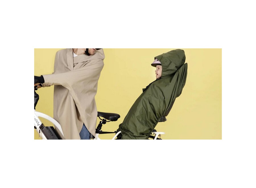Child Rain Poncho - Green