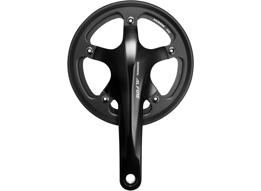 FC-S501 Alfine 2-piece chainset with single chain guard 170 mm - 45T - black Silver 45 teeth