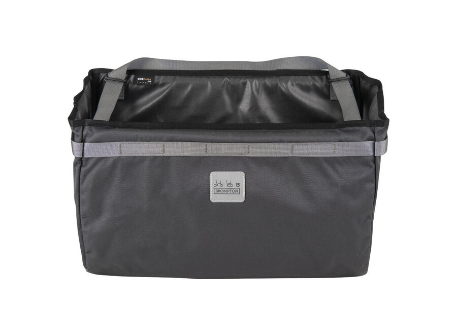 Borough Basket Bag L, Dark Grey, with frame