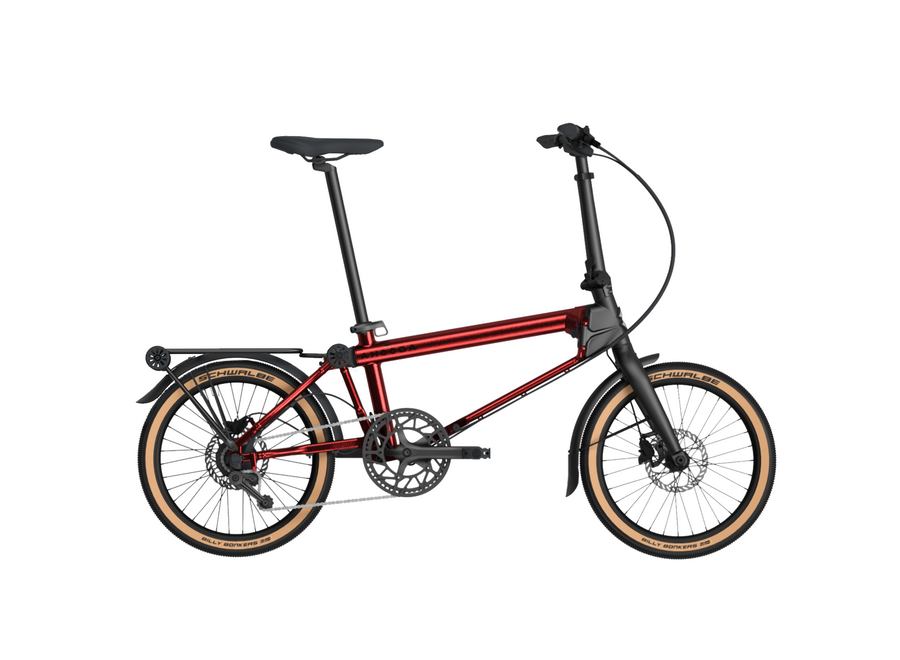 E-MAX Derailleur Ruby Red + Rack