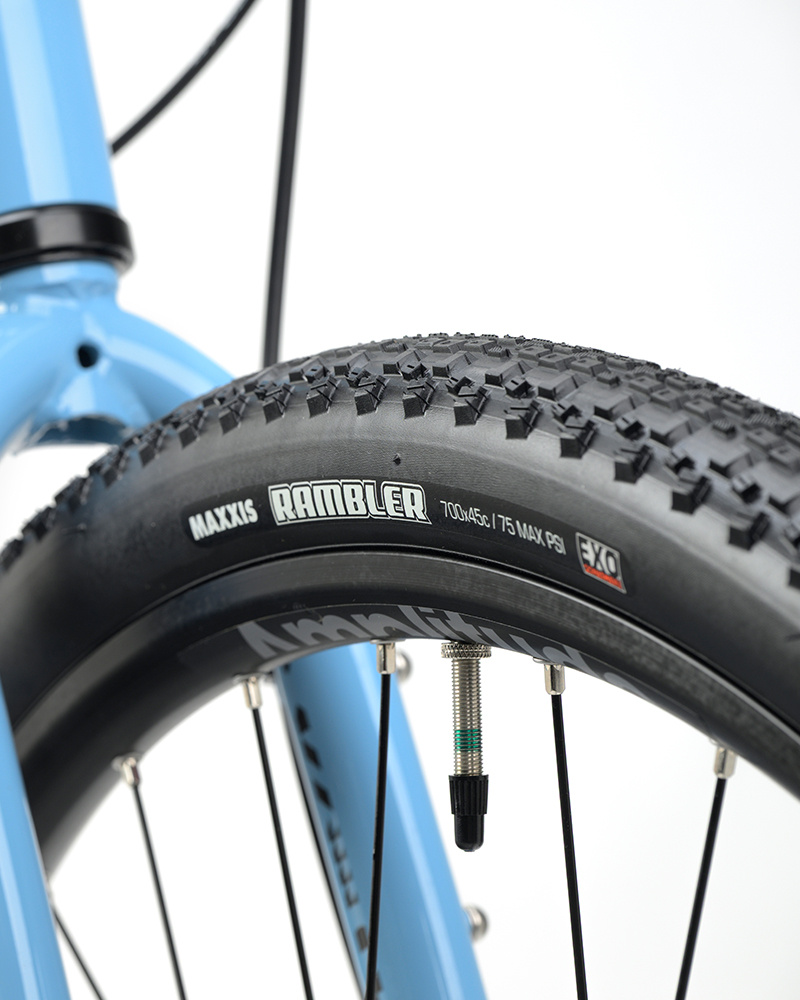 Image of the front tyre of this bicycle